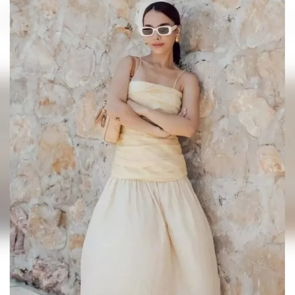 Zara Cream Midi Dress - Picture 13 of 16